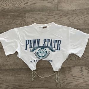 Penn state one of a kind cropped vintage tshirt